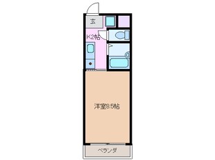 新正駅 徒歩3分 5階の物件間取画像